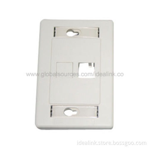 US Style Faceplate with 1 or Dual Ports, Made of ABS Material